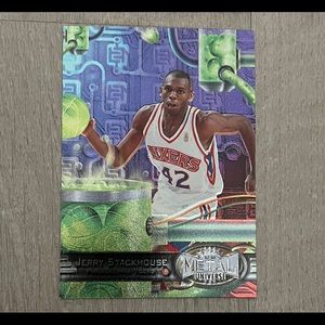 1997 Skybox Metal Universe Jerry Stackhouse Card